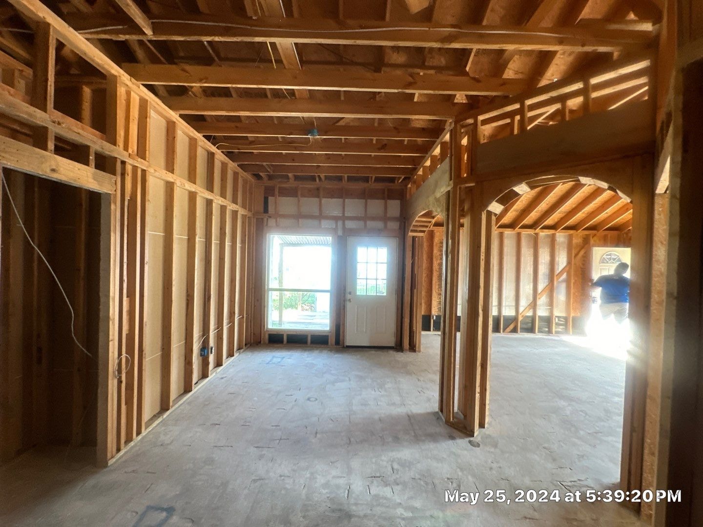Fire damage restoration project