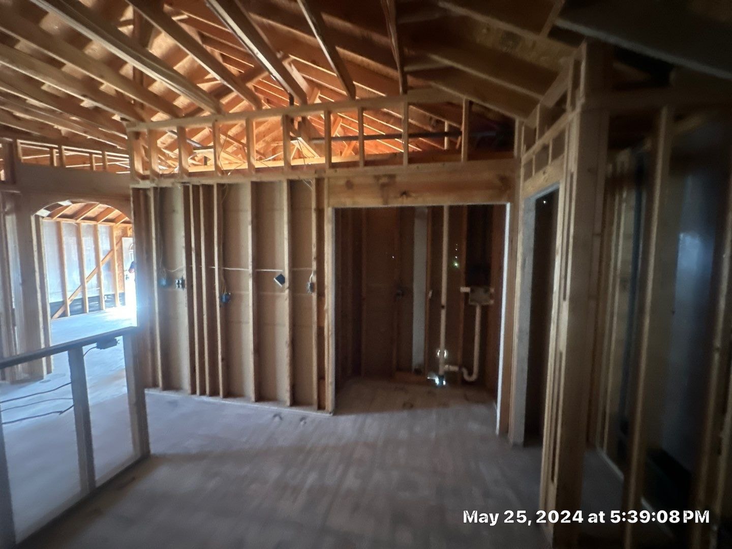 Fire damage restoration project