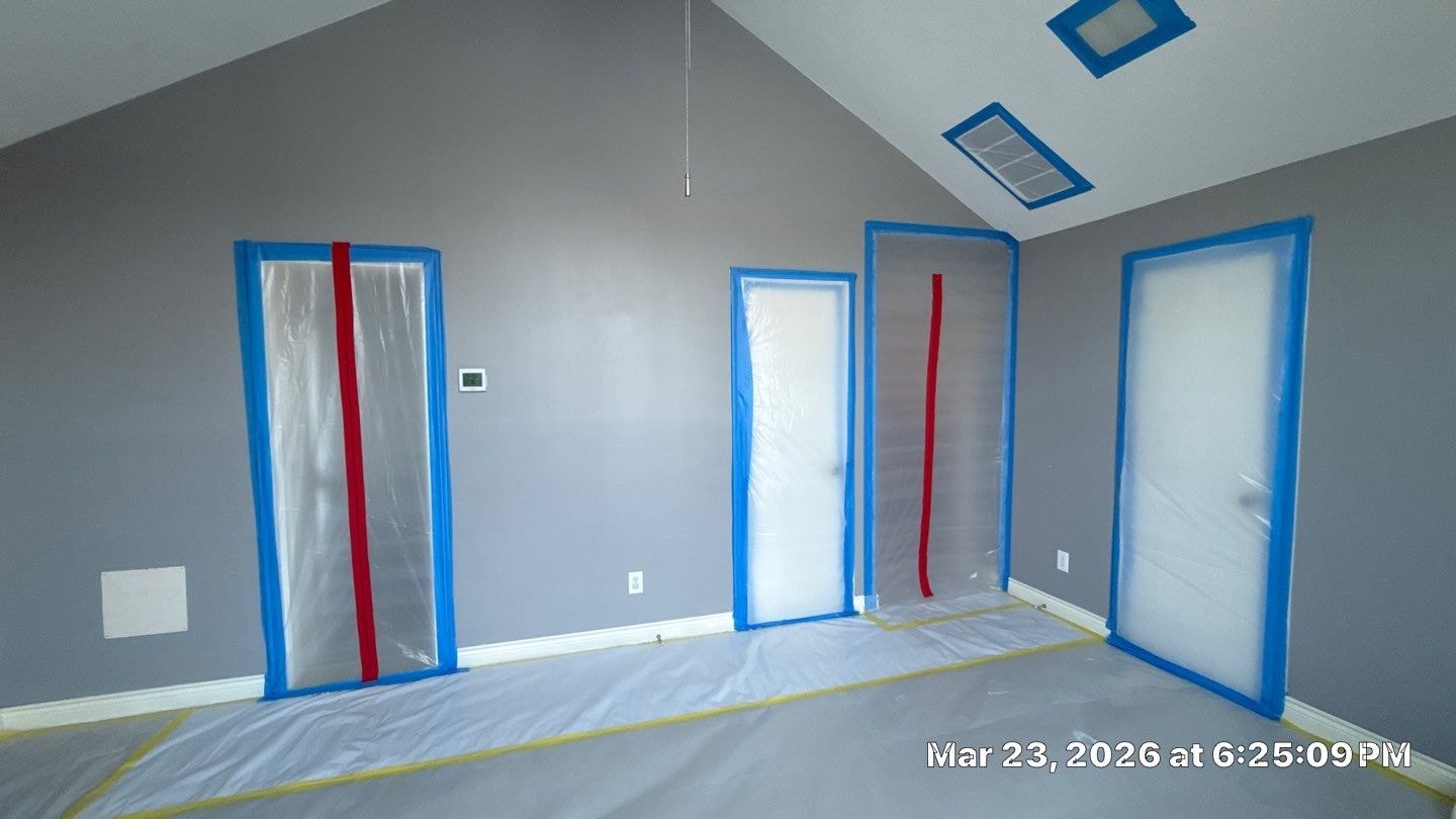 Mold remediation project — before and after