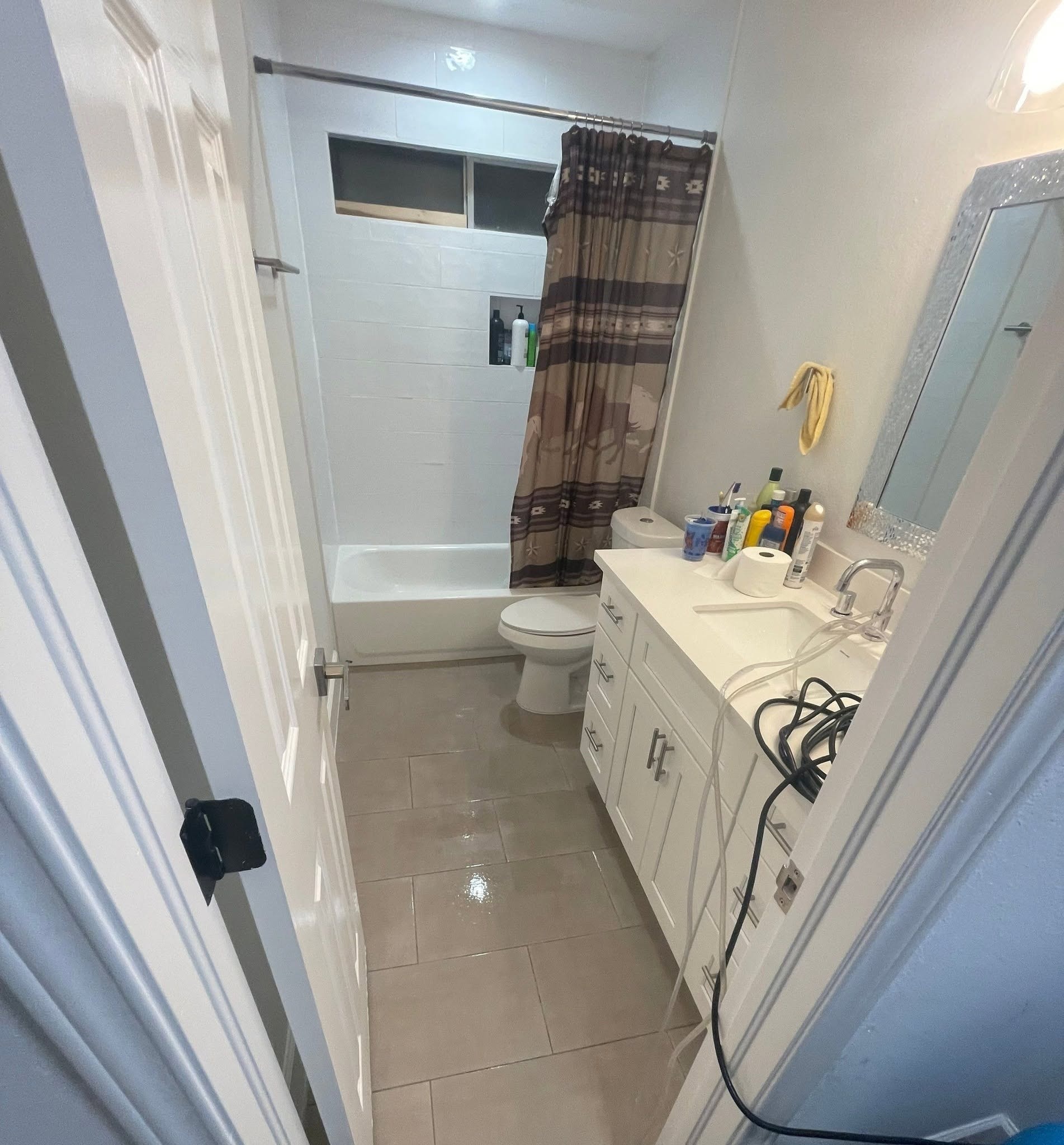 Sewage cleanup and restoration project